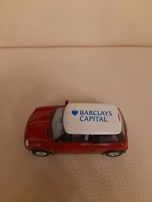 Mini Cooper 1/28 Promo Barclays No Mebetoys Politoys Polistil Burago Mercury  - Immagine 1 di 4