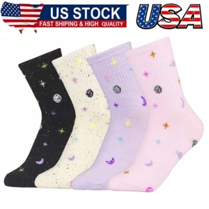 Cozy Cotton Crew Quarter Socks for Women Lovely Valentines Ankle Socks Size 7-9 - Picture 1 of 10