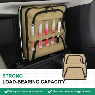 Fits Land Rover Defender 110 L663 Boot Side Organizer Window Beige Fabric Pocket — 第 1/4 张图片