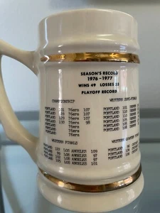 Trail Blazers 76-77 NBA Championship Stein PREDICTING WIN BEFORE FINAL GAME - Picture 1 of 5