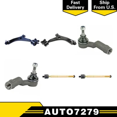 Rótula de brazo de control de extremo de barra de amarre delantera Mevotech 6 piezas para Mazda 3 2004-2006 Foto 1 de 4