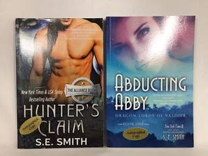 S.E. Smith, 2 Book Lot - Abducting Abby, Hunter's Claim (Autographed Copies) TPB - Picture 1 of 24