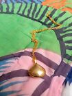Vintage 1990s Gold Plated Shell Necklace.  Sustainable Jewellery. Gift Wrapped.