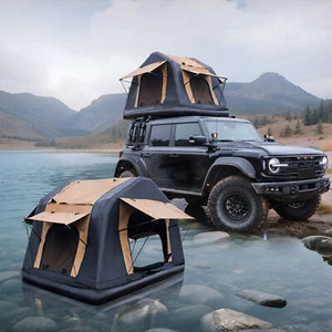 Tienda inflable anfibia con escalera para acampar 4x4 todoterreno coche techo - Imagen 1 de 10