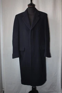 Abrigo De Colección Azul Marino Pura Lana Nueva Calidad Forro Satinado 38 Pequeño Mod Renacimiento - Imagen 1 de 17