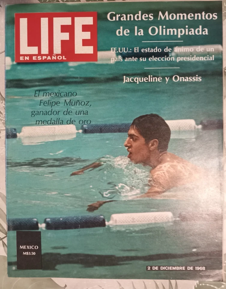 LIFE EN ESPAÑOL MEXICAN MAGAZINE VOL 32 No 12, 2 DEC 1968, FELIPE MUÑOZ ON COVER - Image 1 of 4