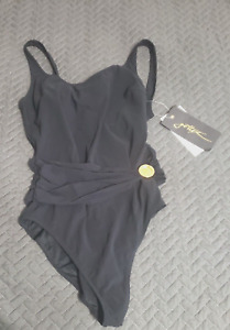 Gottex Black One-piece Swimsuit Womens Size 12 New