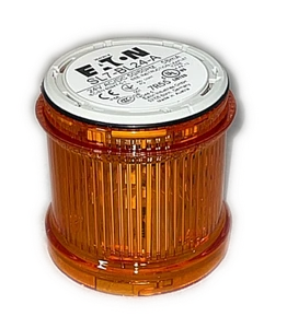 Eaton SL7-BL24-A Amber LED Leuchtfeuer, Blinklichteffekt, 73mm Sockel, 24 VAC/DC - Bild 1 von 4