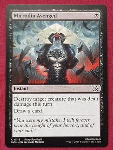 Magic The Gathering MARCHA DE LA MÁQUINA MIRRODIN VENGADA tarjeta negra Magic The Gathering - Imagen 1 de 2