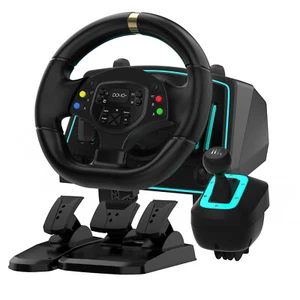 Gaming Steering Wheels Pedals Clutch Paddle Gear Shifters for Switch Xbox PS PC - Picture 1 of 18