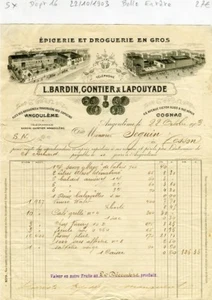 Dépt 16 - Angoulême Rue des Boissières - Belle Entête d'une Epicerie de 1903 - Bild 1 von 1