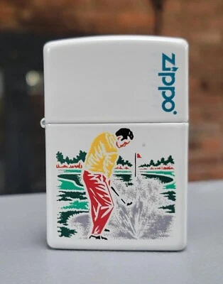 ENCENDEDOR ZIPPO GOLFFER BLANCO MATE Foto 1 de 4