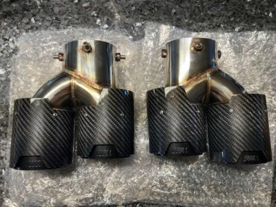 M PERFORMANCE QUAD ВЫХЛОПНЫЕ НАКОНЕЧНИКИ ДЛЯ M240I M340I M440I BMW ДЛЯ ШТАТНОГО ВЫХЛОПА - Изображение 1 из 4