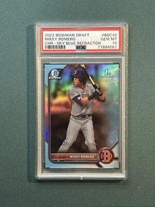 2022 Bowman Draft - MIKEY ROMERO - 1st Bowman Sky Blue PSA 10 - Picture 1 of 2
