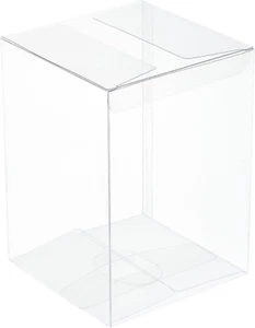 15Pcs Clear Gift Boxes Rectangle Transparent PVC Favor Boxes 3.9X3.9X5.5'' fo... - Picture 1 of 1