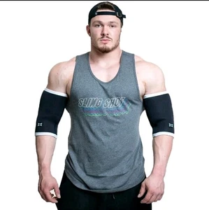 Sling Shot Compression Elbow Sleeves by Mark Bell - Black Size 2XL - Picture 1 of 12