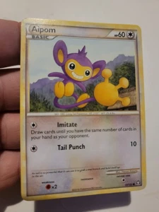 Pokemon - Aipom - 55/102 - Common - HS Triumphant - Nintendo Card 2010 - Picture 1 of 2