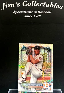 2025 Bowman Anderson Brito Chrome Prospect 1st Xfractor #BCP-98 Houston Astros - Bild 1 von 2