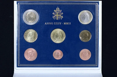 Vatican City 2002 Brilliant Uncirculated (BU) Euro Coin Set B571 - Image 1 of 2