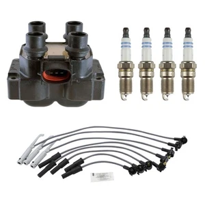 Denso 2 Ignition Coil Wires 4 Denso Platinum Spark Plugs Kit For Ranger B2500 L4 - Picture 1 of 1
