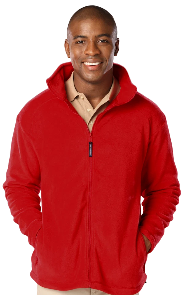 Blue Generation BG9951 Men's 100% Polyester Micro Fleece Full Zip Jacket - Image 1 of 2