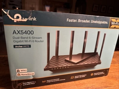 TP-Link AX5400 WiFi 6 Router (Archer AX73)- Dual Band Gigabit Wireless Internet - Image 1 of 4