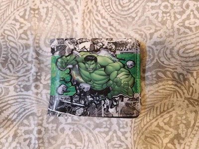 Incredible Hulk MARVEL CÓMIC PU Cuero CARTERA PLEGABLE Portatarjetas Dinero Foto 1 de 3