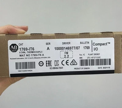 NEW Allen-Bradley 1769-IT6 Ser A CompactLogix 6CH Thermocouple/mV Input Module - Image 1 of 4