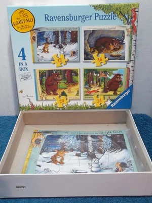 GRUFFALO - 4 RAVENSBURGER JIGSAW PUZZLES IN A BOX - AGES 3+ - 100% COMPLETE - Image 1 of 4