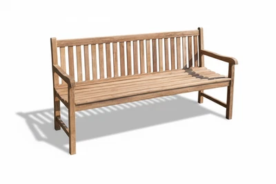 Stabile Bank Gartenbank Picadelly 180 cm in Premium Teak mit Armlehne - Bild 1 von 4
