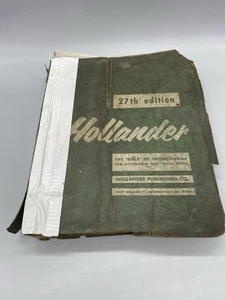 Hollander Interchange Manual 27TH Anniversary Edition Chevy Ford Dodge Packard - Foto 1 di 12
