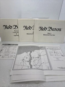 Red Baron Dynamix PC MS-DOS Game 1991 MANUALS MAPS ONLY Vintage - Picture 1 of 7
