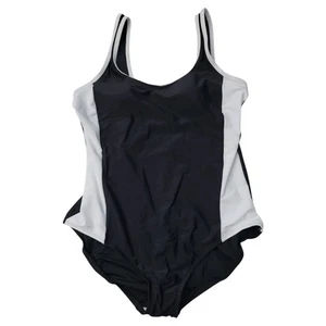 Lands End Womens Size XX-Large One-Piece Swimsuit Fully Lined Scoop Neck 20 Blk - Picture 1 of 13