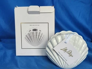 Jarrón Lilly Pulitzer Cerámica Pequeño Concha Blanco Nuevo en Caja - Imagen 1 de 9