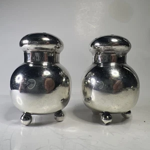 Antique Manchester Co. Sterling .925 Salt Pepper Shaker Pair Solid Silver - Picture 1 of 10