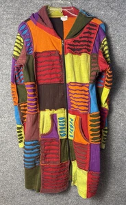 Quirky Artsy Greater Good Network Patchwork Longjacke - Bild 1 von 9