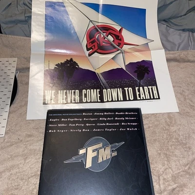 FM Original Soundtrack 2 LP + Poster Tom Petty Steely Dan Eagles Queen Bob Seger - Image 1 of 4
