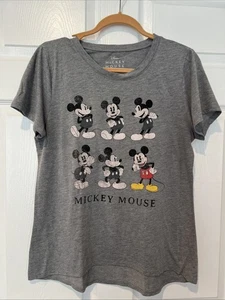 Disney Mickey Mouse grau Grafik T-Shirt Größe XL - für Erwachsene - Bild 1 von 8