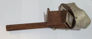 Vintage Holmes Stereoscope Viewer Wood Metal Hood Dual Lenses Adjustable 3D - Picture 1 of 10