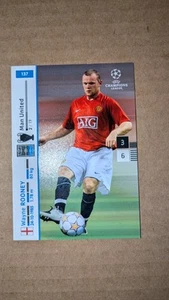 PANINI UEFA CHAMPIONS LEAGUE 2007-2008 WAYNE ROONEY MANCHESTER UNITED BASE #137 - Picture 1 of 2