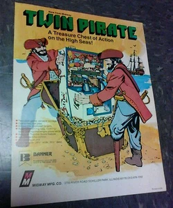 Volante Midway TWIN PIRATE - buen original - Imagen 1 de 1