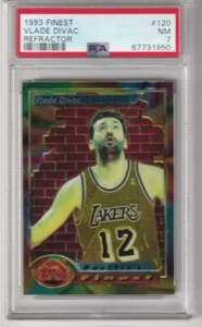 1993 Finest 120 Refractor ~ VLADE DIVAC ~ Los Angeles Lakers ~ NM ~ PSA 7 - Picture 1 of 2