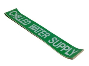 Lot of (3) Chilled Water Supply Warning Decal Sticker - Bild 1 von 1