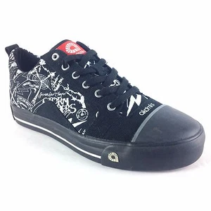 AMS035-001 BLACK, OLDSCHOOL CANVAS, AKADEMIKS MEN'S ATHLETIC SHOES, LIMITED SIZE - Picture 1 of 5