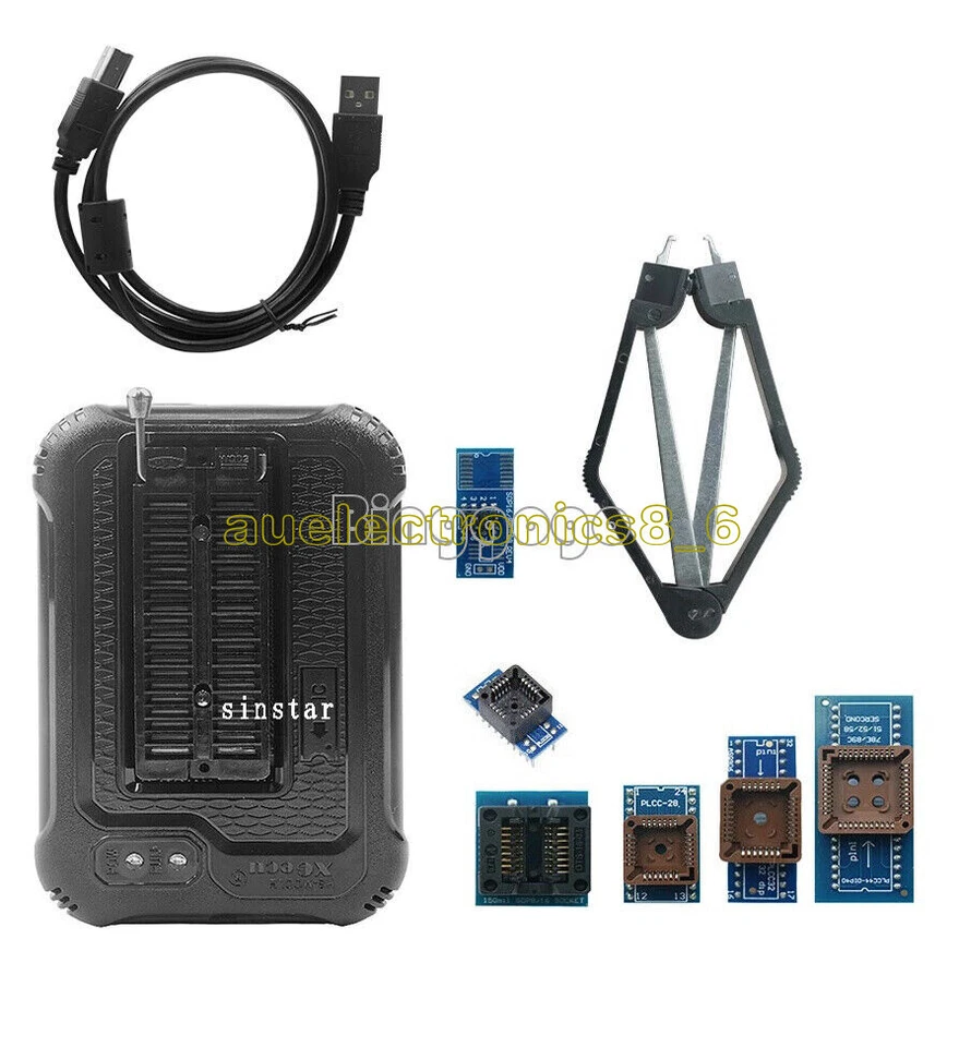 TL866II Plus Programmer EPROM FLASH BIOS 7 Adapters Socket Extractor R/TL866CS - Photo 1/1