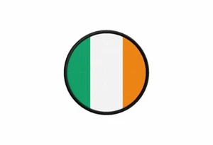 Parche Insignia Impresión Hierro Sobre Pegamento Bandera Roundel Círculo Irlanda Irlandés - Imagen 1 de 1