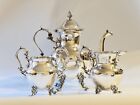 A 3pc  Stunningly Beautiful Silverplated Tea Set by Birmingham Silver Co