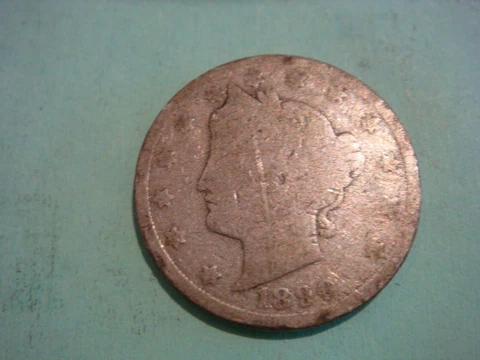 1890 Liberty Nickel - Good, worn Cover