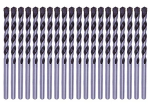 Juego de 20 brocas de taladro de mampostería de 1/8" punta de carburo ladrillos de piedra negro/blanco concreto  - Imagen 1 de 8