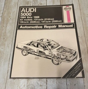 1984 Thru 1988 Audi 5000 Haynes Automotive Repair Manual # 1117 All Models 131 - Picture 1 of 7